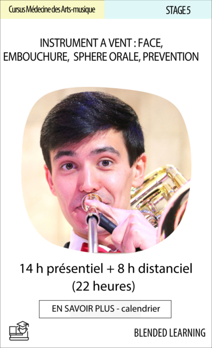 Stage Santé des instrumentistes à vent : face, embouchure, sphère orale, prévention