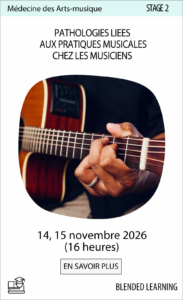 Stage pathologies liées aux pratiques musicales