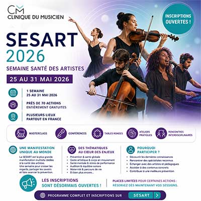 SEMAINE SANTE DES ARTISTES à la Clinique du Musicien, les inscriptions sont ouvertes