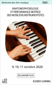 Stage santé du musicien physiologie du geste et prévention