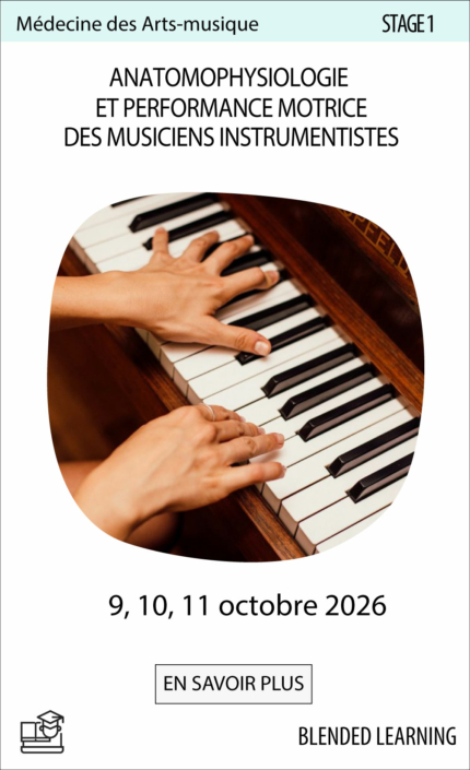 Stage santé du musicien physiologie du geste et prévention