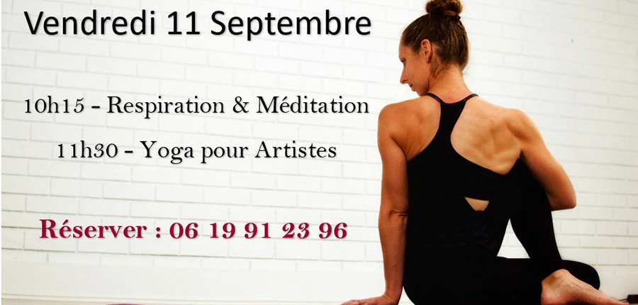 Ateliers gratuits : Respiration et Médeditation et Yoga pour les artistes 